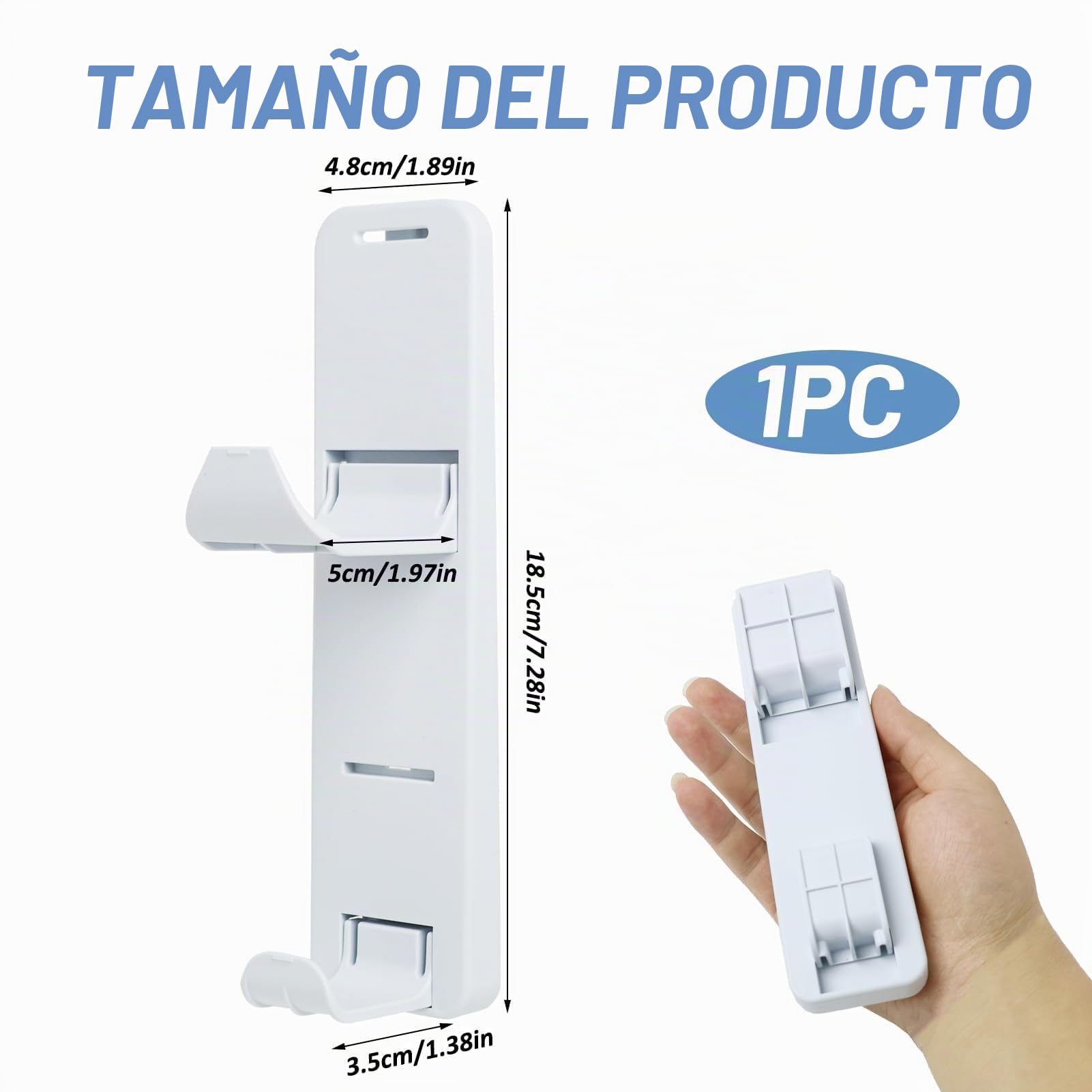 Soporte para Auriculares y Controlador de Juegos Compatible con PS5, Soporte Universal de Pared Plegable con Ganchos Dobles, Accesorios para Juegos, Gancho para Auriculares y Mando