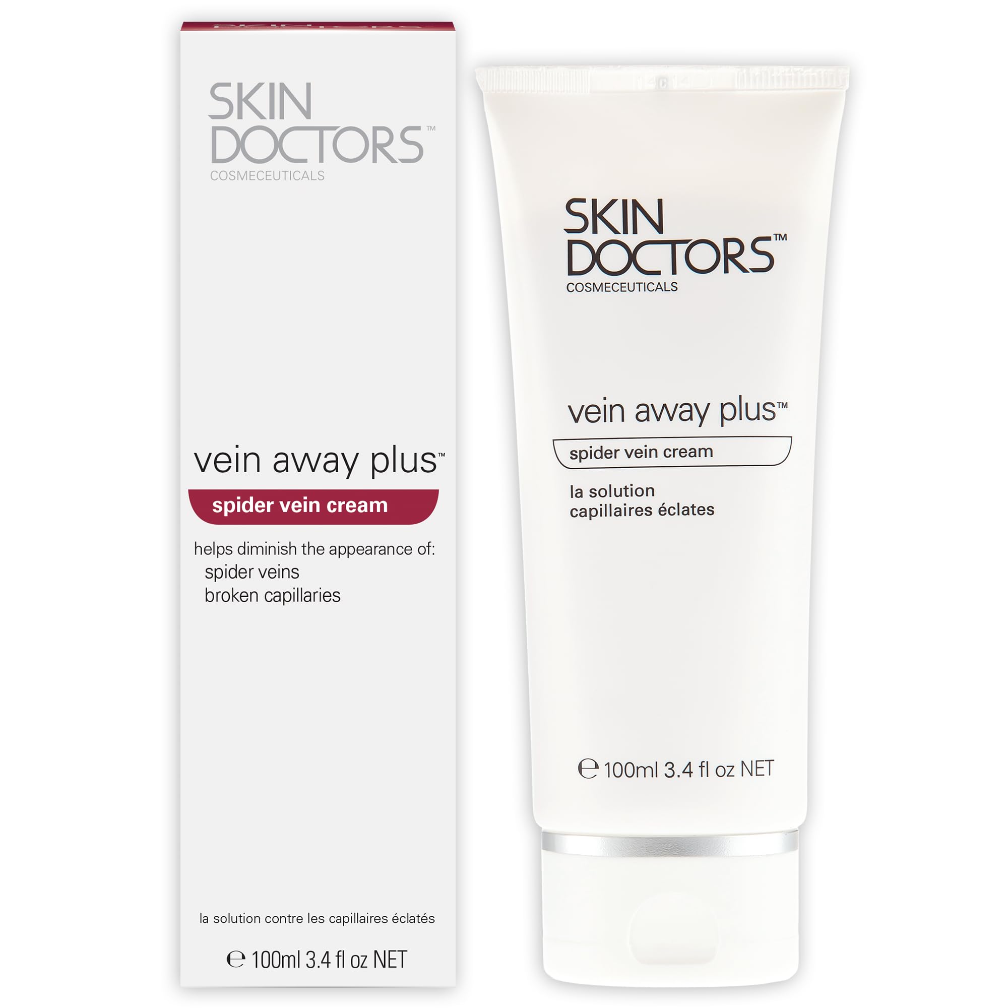 Skin Doctors Vein Away Plus With Vitamin A, Arnica, Allantoin, Helps The Appearance Of Spider Veins, Broken Capillaries And Blood Vessels - 100Ml