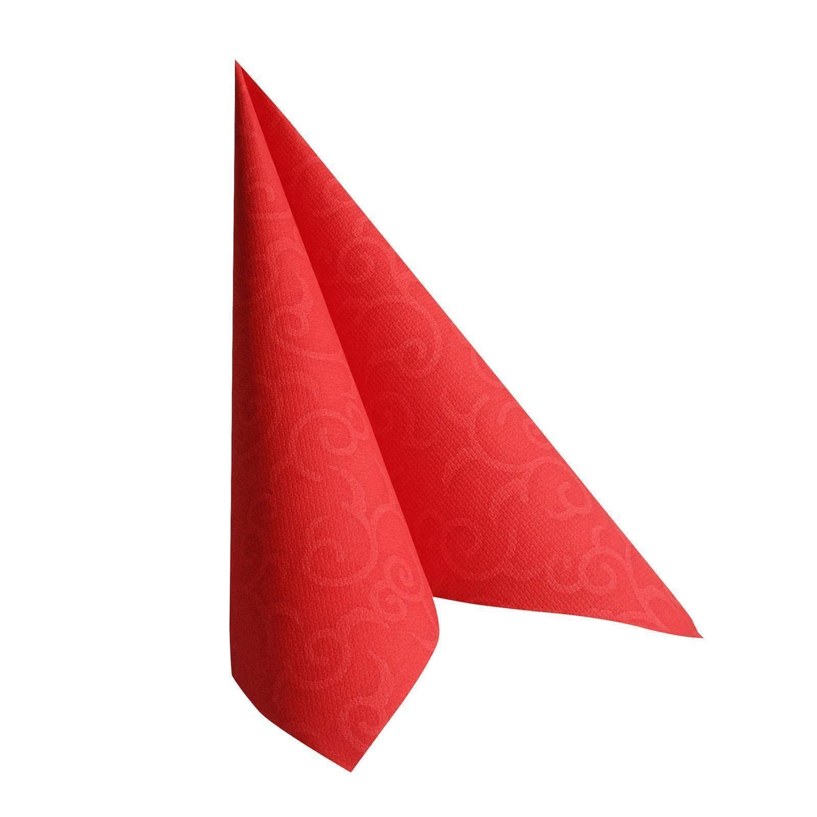 Papstar – 50 Serviettes ROYAL Collection 1/4-fold 40 cm x 40 cm Red # 84879 CASALI