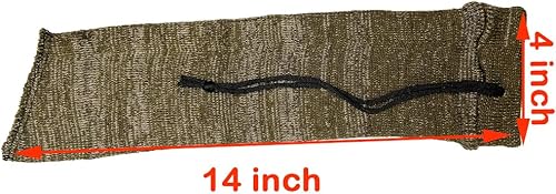 Miniatura 2 de TPO Funda para calcetín de pistola de 14 x 4 pulgadas, no destructiva, fácil de deslizar, funda de silicona que evita el óxido