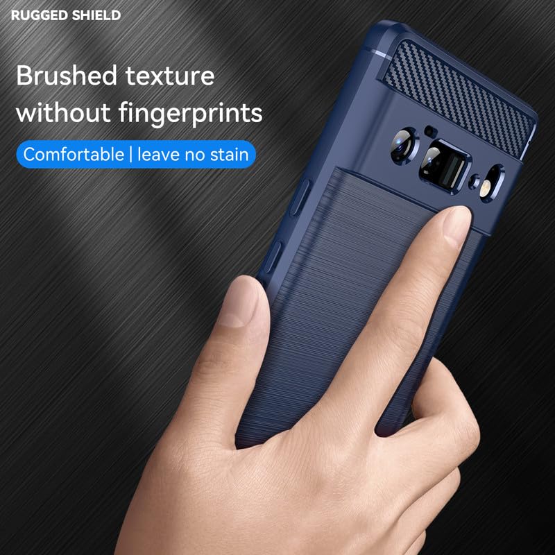 Image of Hybrid Carbon Fiber Back Case for Google Pixel 6 Pro (Blue)