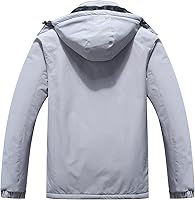 Vista 2 de Pooluly - Chaqueta impermeable de invierno, esquí, snowboard, para hombre, con capucha, rompevientos.