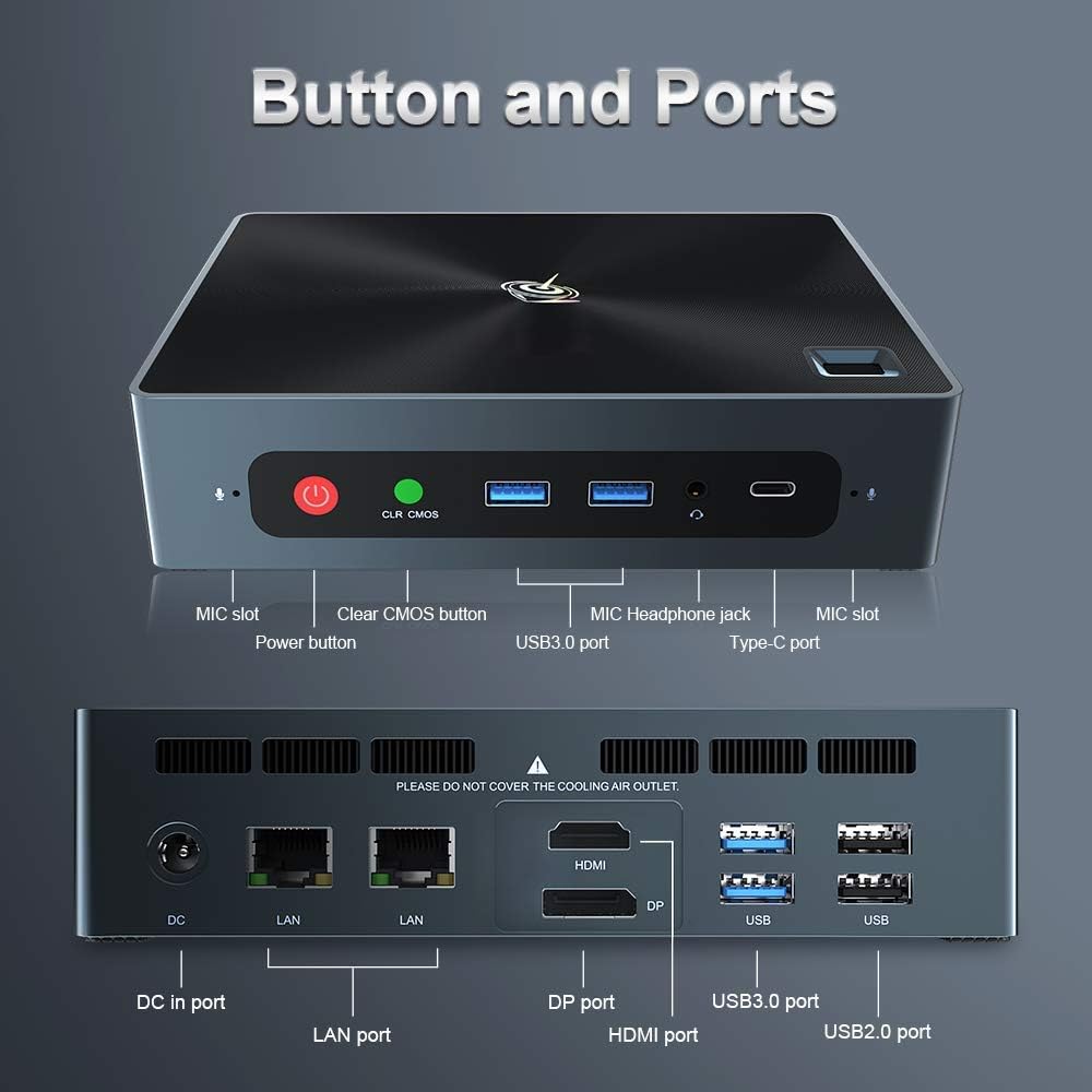 Blасk Frіdау Clеаrаnсе Beelink GTI8 Mini PC Windows 10 Pro,Intel 8th Gen i5-8259U (up to 3.8GHz), 16GB DDR4 512GB SSD,57W High Performance Desktop Computer,HDMI, DP, Type-C, Fingerprint Login
