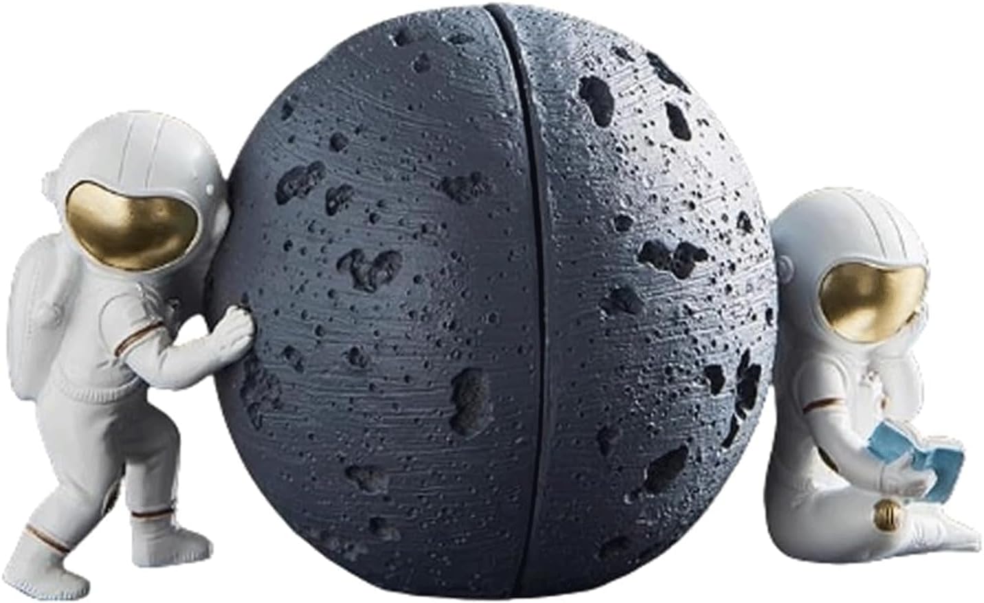 Creative Unique Book Holders Astronaut Moon Bookends Space Book Ends Decorative Planet Book Stoppers
