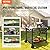 VEVOR Outdoor Grill Cart with Double-Shelf, BBQ Movable Food Prep Table with PVC Placemat, Black Iron Table Top, Portable Modular Carts for Pizza Oven, Worktable with 2 Wheels, Carry Handle