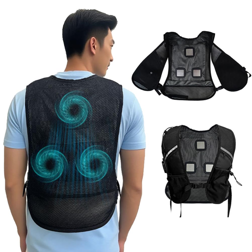 Chaleco Refrigerante Con Semiconductores, Chaleco De Aire Acondicionado Portátil Para Hombres Y Mujeres, Para La Construcción, Los Viajes Y Las Actividades Al Aire Libre En Los Calurosos Veranos