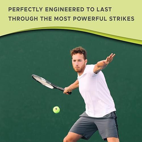 Miniatura 5 de Morvat Professional Standard Sized Tennis Balls, Pressurized Extra Duty Yellow Felt Balls for Kids Adults & Dogs, Bulk Supply All Court Championship