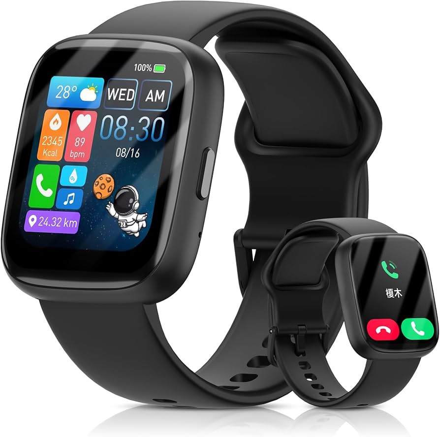 Amazon | 【2025新型・通話機能付き】 スマートウォッチ iPhone対応 Amazon | 【2025新型・通話機能付き】 スマートウォッチ iPhone対応