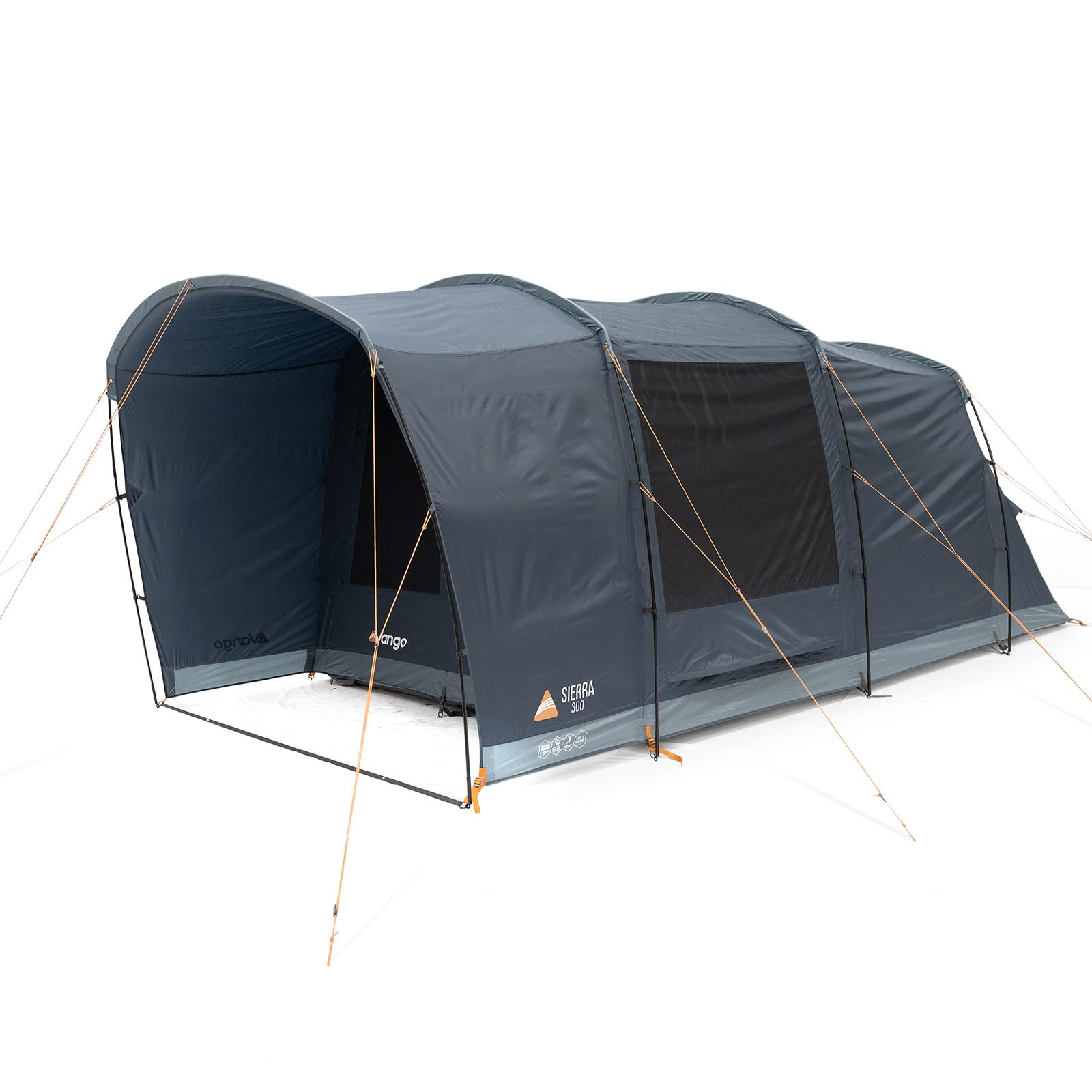 Vango Familienzelt Sierra 300 Camping Gruppen Zelt 3 Personen Tunnelzelt Vorraum Sport & Freizeit