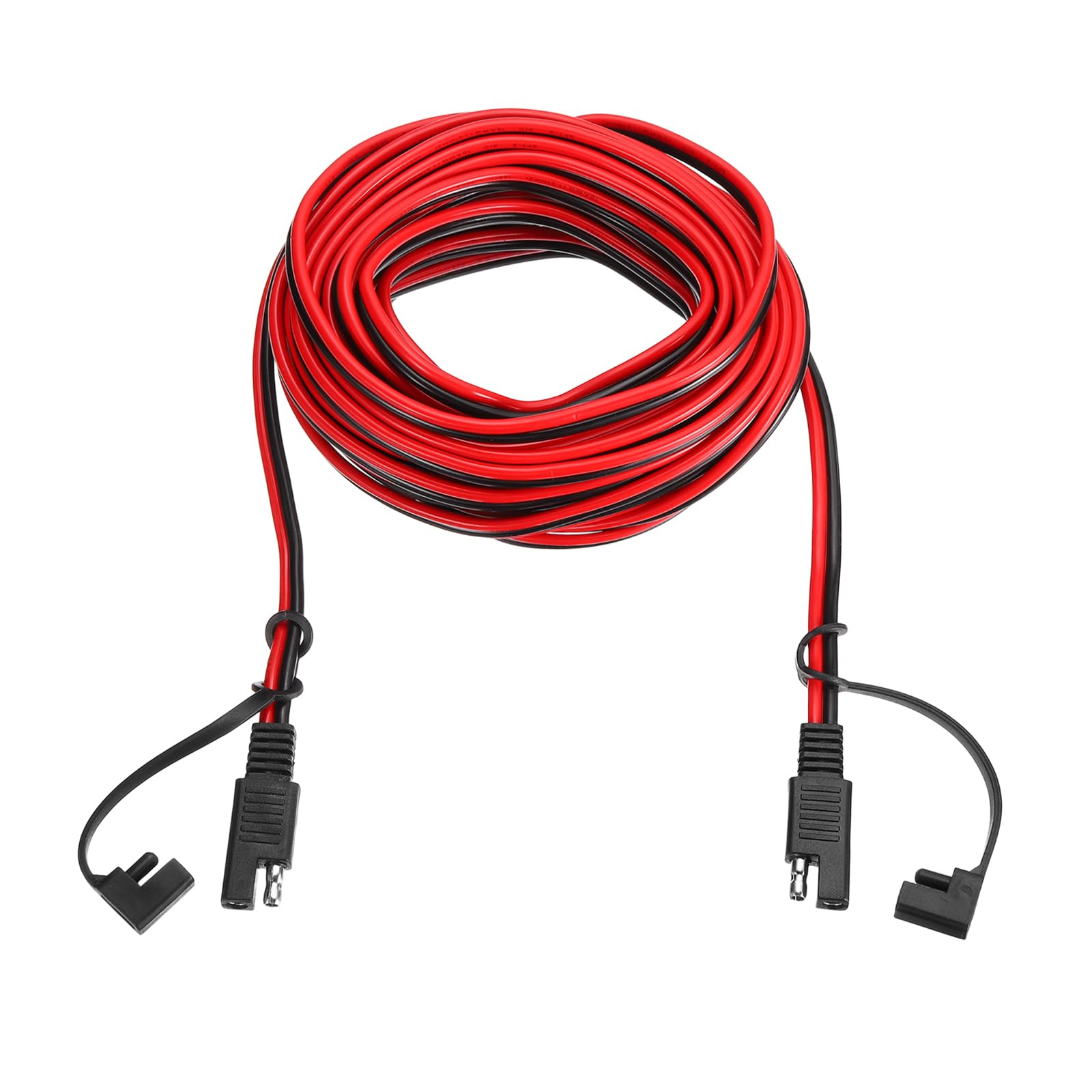 QUARKZMAN Cavo Di Estensione SAE, 30FT 16 AWG Cavo Connettore SAE A Sgancio Rapido Con Cappuccio Antipolvere Per Moto Auto Pannelli Solari Barche
