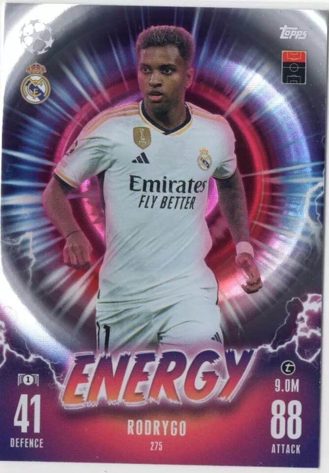 Generic Match Attax Extra 2023 2024 Rodrygo Energy Trading Card