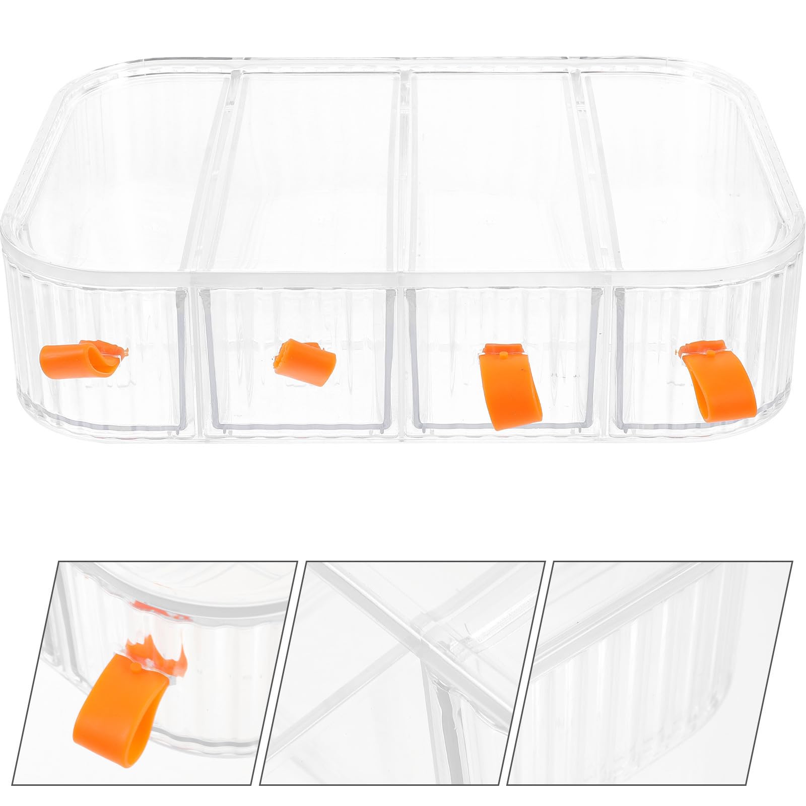 Acryl Brillenorganizer mit 4 Schubladen für Sonnenbrillen und Brillen Transparente Brillenbox zur Aufbewahrung im Sommerurlaub zu Hause oder Geschäft