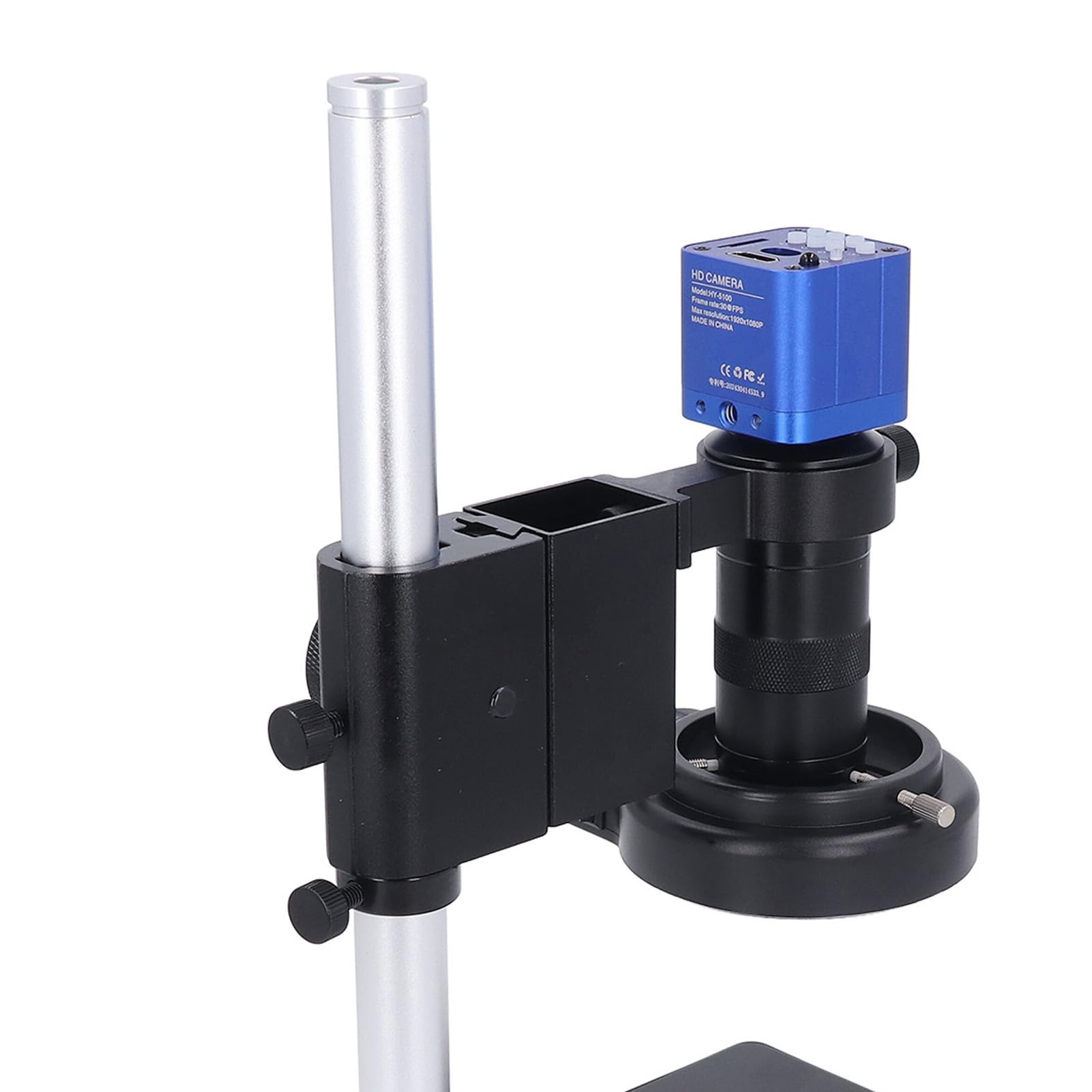 ViaGasaFamido Eye Elettronico 24 MP con Base Regolabile e 130x Ingrandimento, Supporto Software Completo per le Vittorie XP 7 8 10, Ideale per L'analisi di Laboratorio e L'uso Dell'istruzione