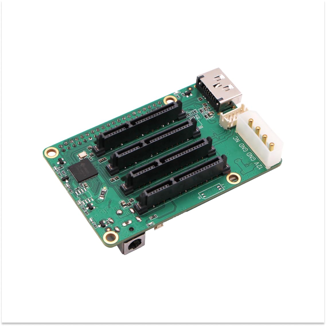 Radxa Penta SATA HAT, fino a 5 dischi SATA HAT per Raspberry Pi 5 e Rock Pi SBC, mini NAS Server, computer a scheda singola