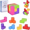 Magnetic Block Cube - Endless Play Puzzle - 7-Piece Set with 54 Cards and 108 Challenges - Magnet Toy - Educational Toy - Colorful - Develops Spatial Imagination and Creativity - Expert