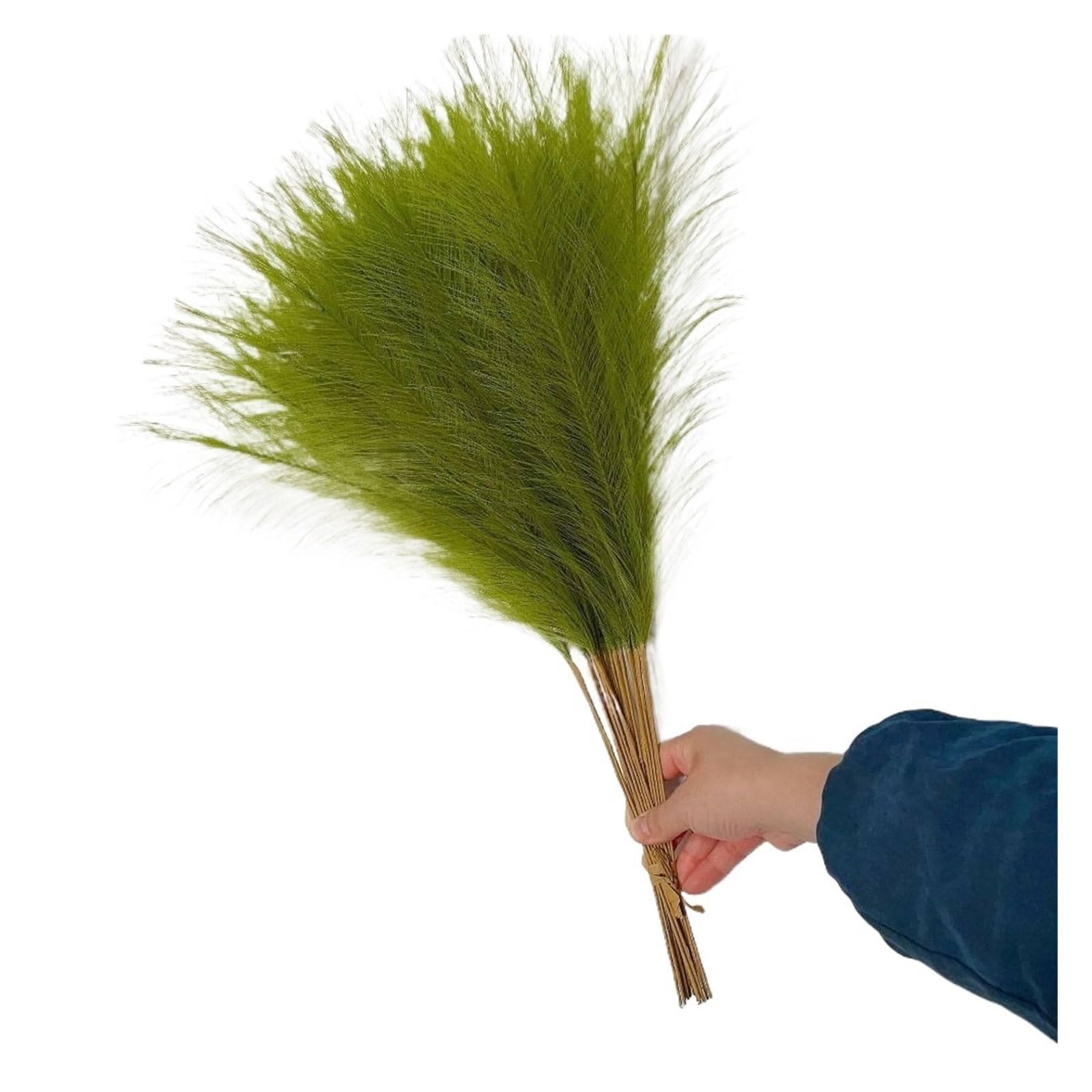 Faux Pampas 10PCS Fluffy Pampas Grass Flower Fake Plant Reed 55CM Artificial Plants Wedding for Decor