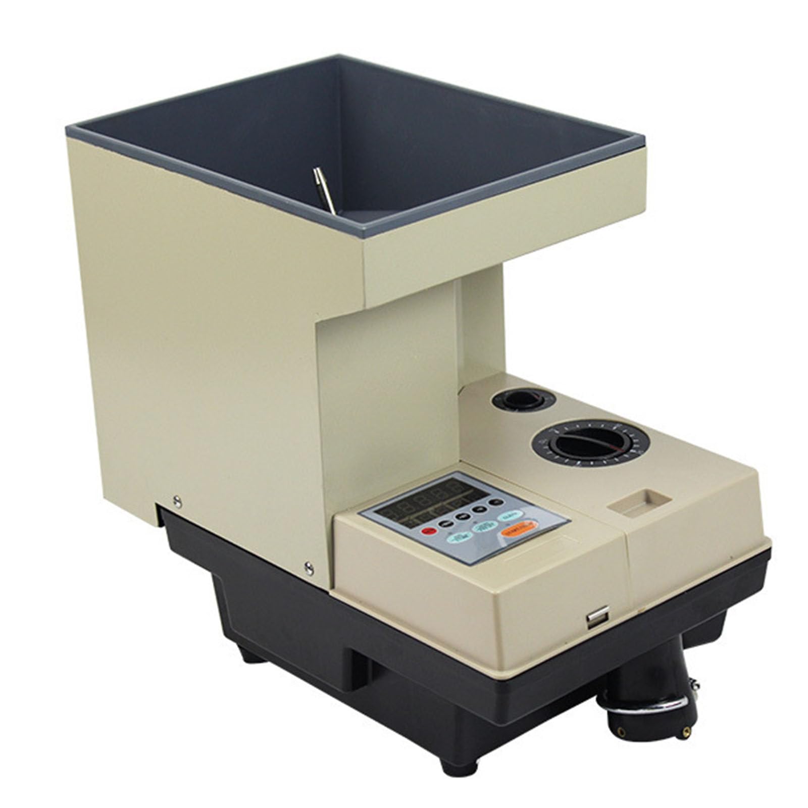 XNXYSMKJ Coin Counter Machine,3000 Coins Capacity Electric Coin Sorter with LCD Screen,Coin Diameter 14mm~34mm,Accurate Coin Sorting