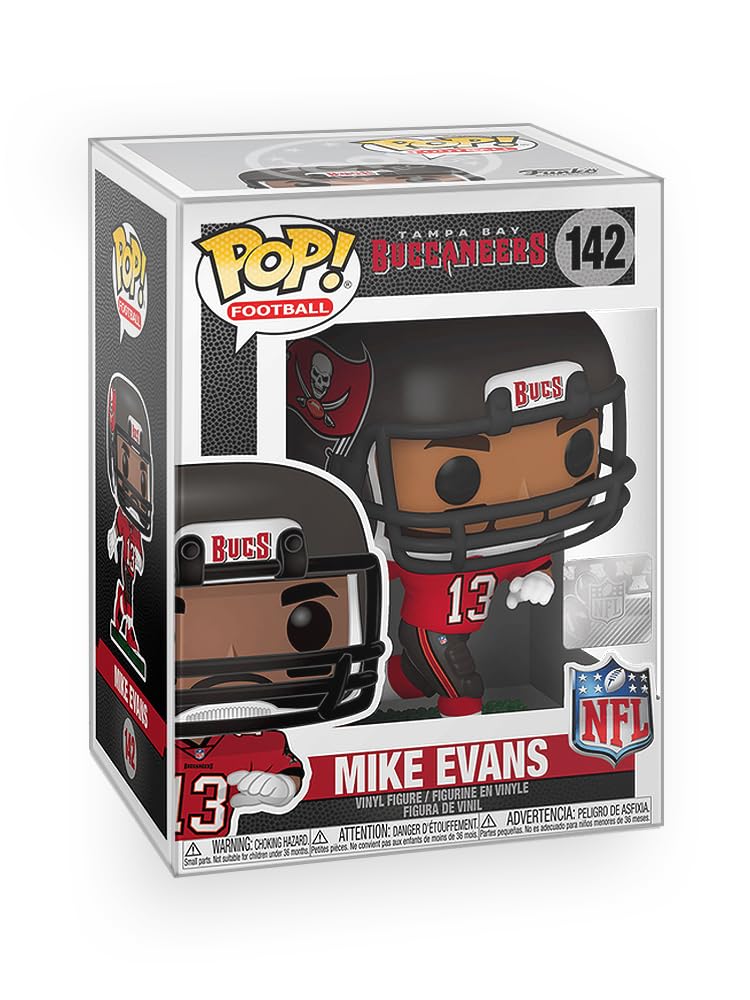 Epic Collectibles Pop Football: Buccaneers - Mike Evans Vinyl Figure Included with Box Protector Compatible for Funko
