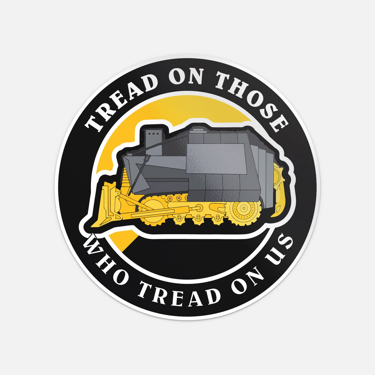 Killdozer Tread On Those Who Tread On Us Car Bumper Vinyl Sticker Decal