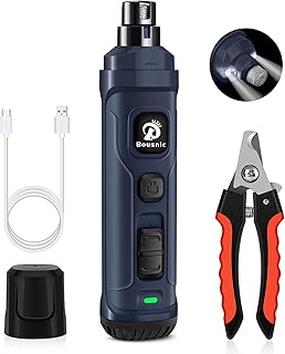 Anuncio patrocinado: Bousnic Lima de Uñas Eléctrica Clíper Kit para Perros, 2 velocidades y 2 Luces LED, cortaúñas eléctri...