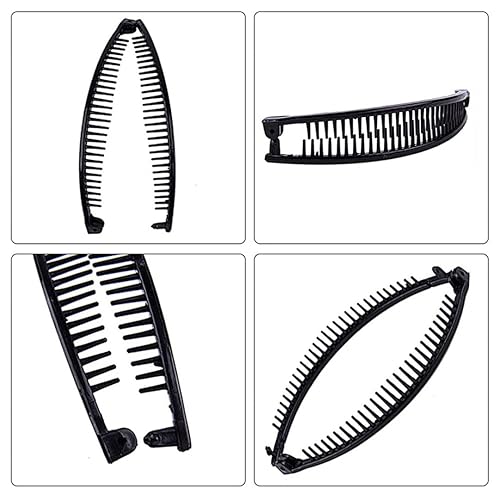 Miniatura 4 de Pinzas de plátano para cabello grueso, pinzas para el cabello vintage, 3 pinzas para el cabello de plátano, pinzas para el cabello, accesorios para