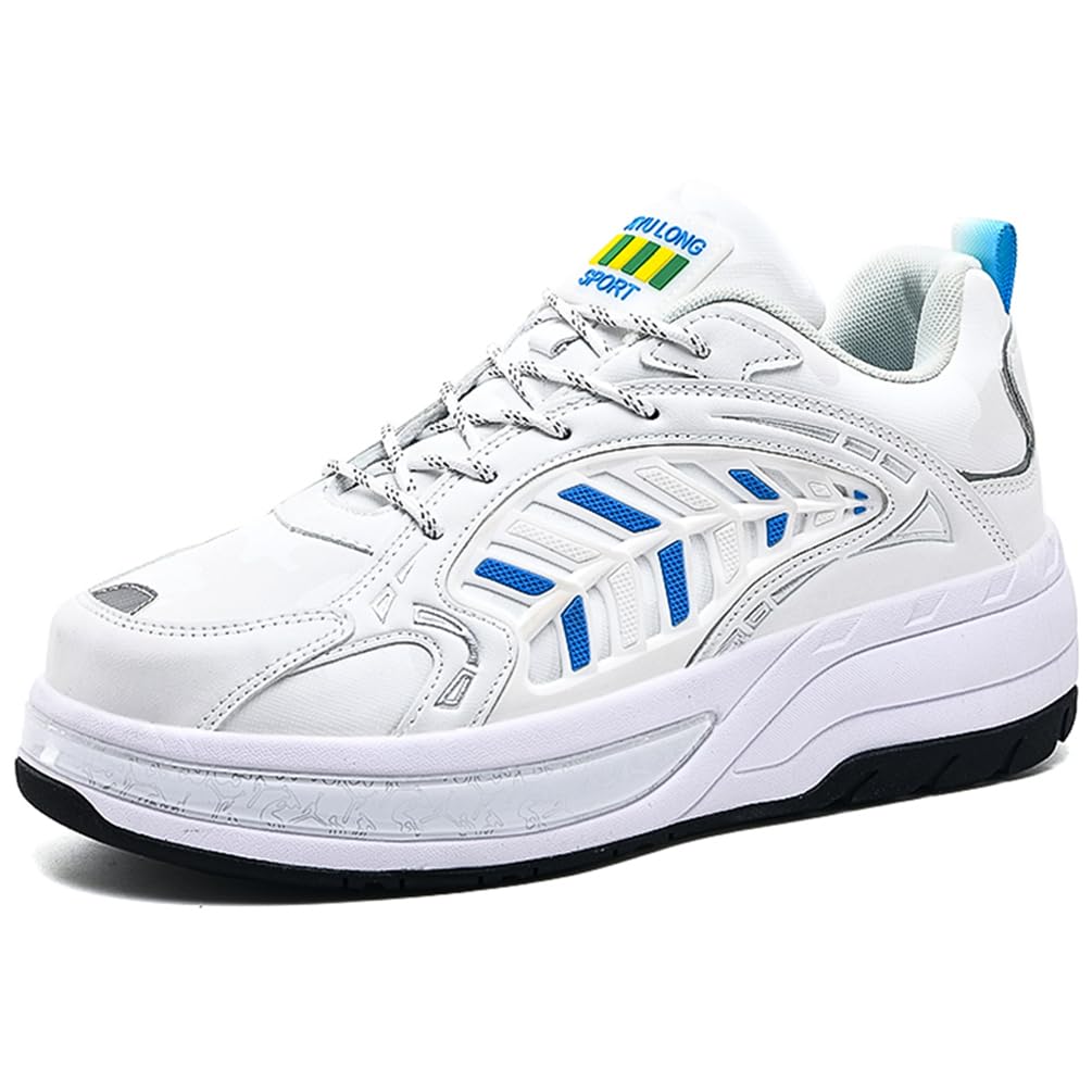 Schuhe mit Rollen für Jungen Mädchen Skateboardschuhe für Jungen Turnschuhe 2-in-1-Multifunktionsrollschuhe Sneakers Sportschuhe Rollschuhe Kinder Outdoorschuhe (LHX-X12, 42EU)