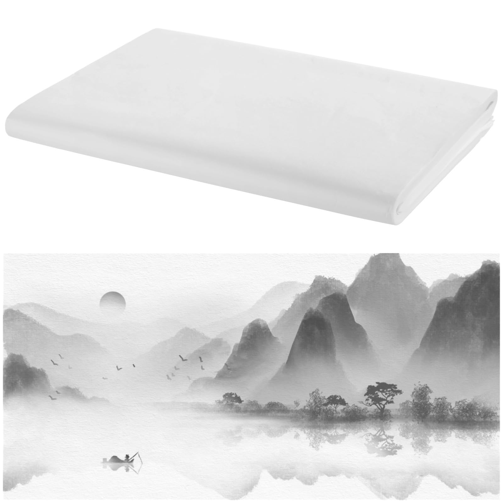 Papier ryżowy, 100 arkuszy, 30 x 60 cm do malowania Sumi, chińskiej kaligrafii, sztuki pędzla