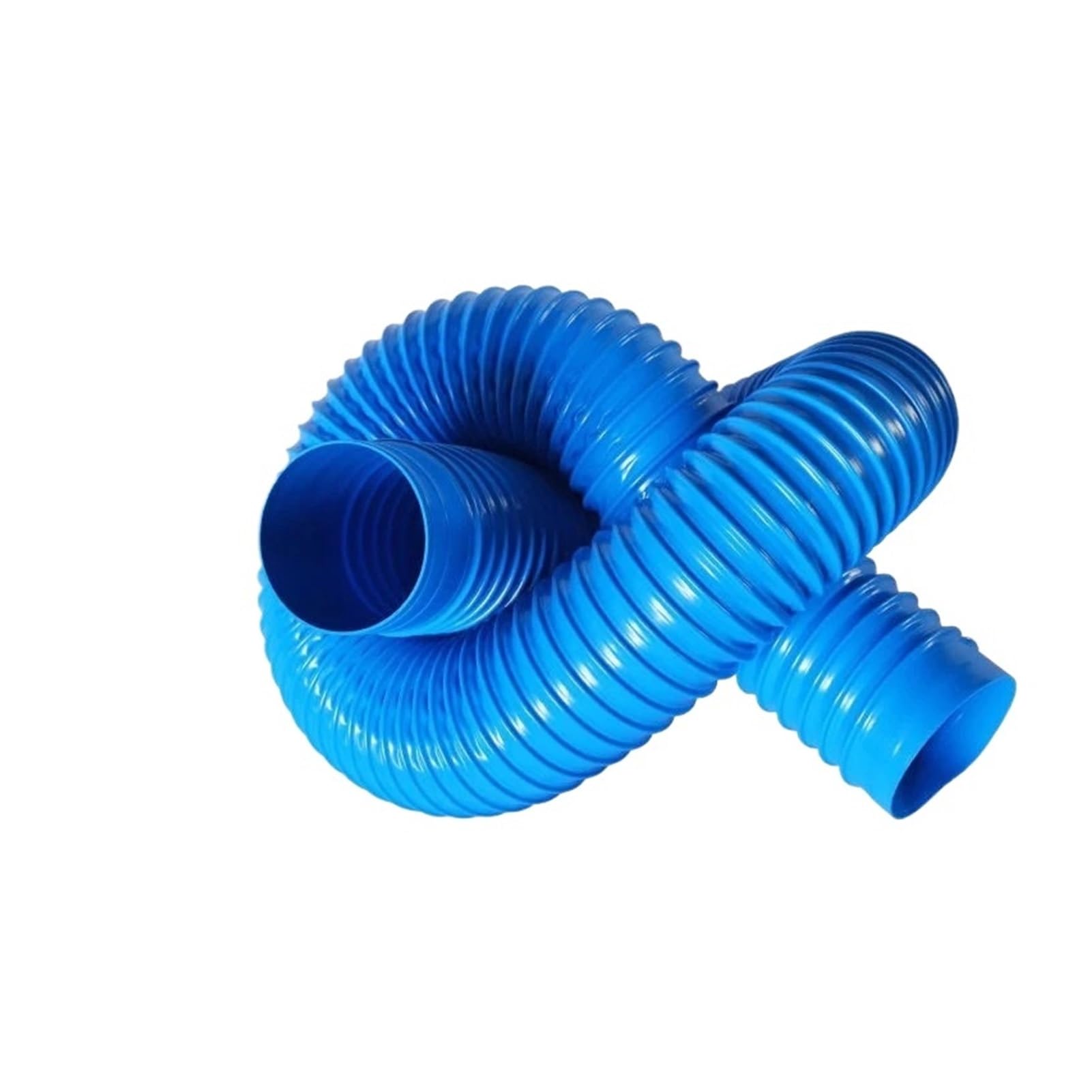 Tubo De Succión Polvo PVC Azul 1 Metro, Manguera Flexible 30-100 Mm, Conector Corrugado For Flujo Aire(Inner Diameter 100mm)