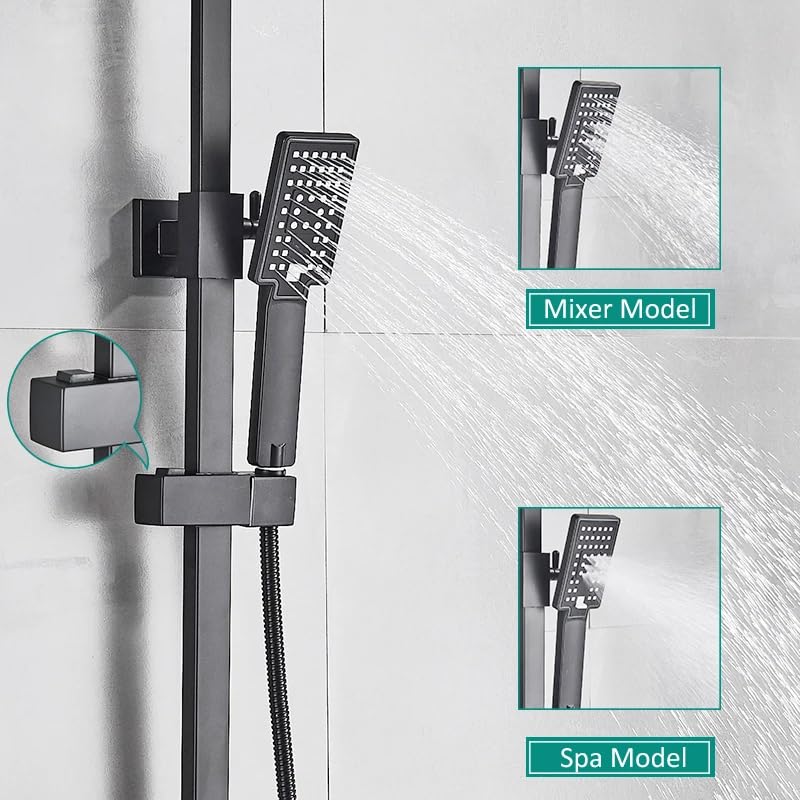 Mitigeur de douche à effet pluie et jet cascade pour une relaxation totale - 6