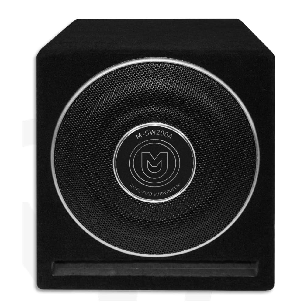 M-SW200A Subwoofer attivo da 8 pollici 20cm in Cassa Reflex con amplificatore integrato da 200 W RMS 500 W Picco