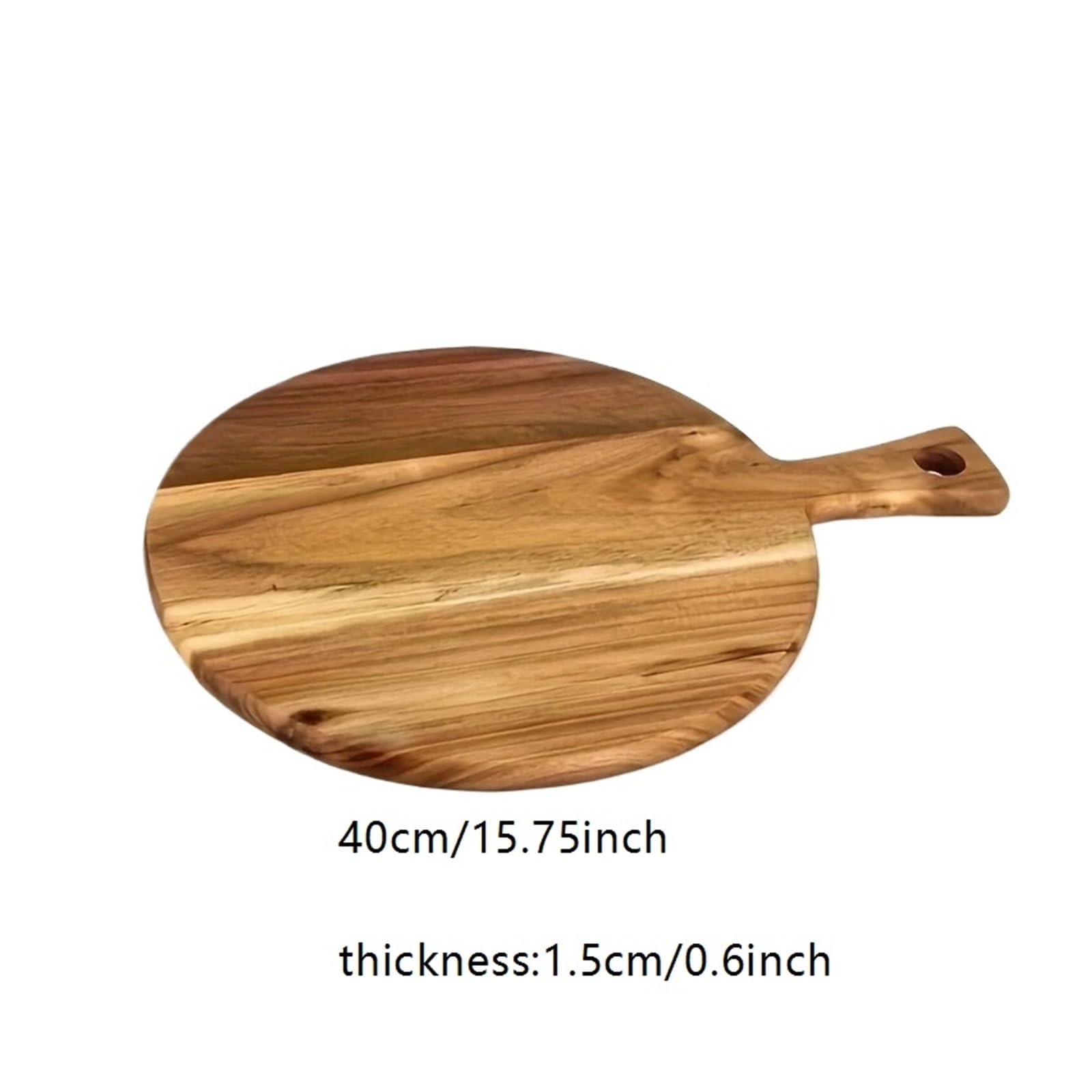 Genérico Tagliere in Legno di Acacia con Manico in, Adatto for la Cucina, Carne, Pane, for servire cibi cotti
