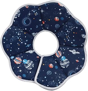 MUSISALY Coleira De Cachorro Pequena Elizabeth Círculo Coleira De Cone Inflável Coleira De Cachorro Inflável Ajustável Coleira De Cone De Gato Traje De Recuperação Para Cães Coleira De