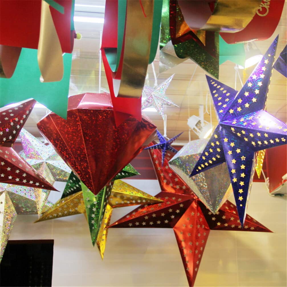 Herrnhuter Sterne BESPORTBLE Papierstern Lampenschirm 45cm - Deko Für Weihnachten Und Feste 3D Faltsterne