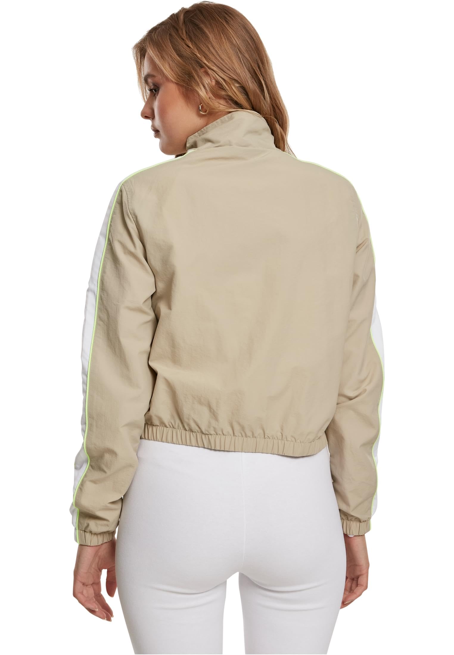 Urban Classics Damen Ladies Short Piped Track Jacket