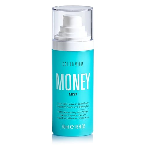 COLOR WOW MONEY MIST – Luxe Leave-in Conditioning Treatment for Glossy, Expensive-Looking Hair | Moisturizes, Defrizzes & Detangles for smooth, silky texture - 1.6 Fl Oz (Pack of 1)