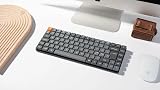 Keychron K3 Max - Clavier mécanique à profil bas 75 % QWERTY italien, touches PBT à double déclenchement, interrupteurs Gateron Brown remplaçables à chaud, sans fil 2,4 GHz/Bluetooth 5.1 - 3