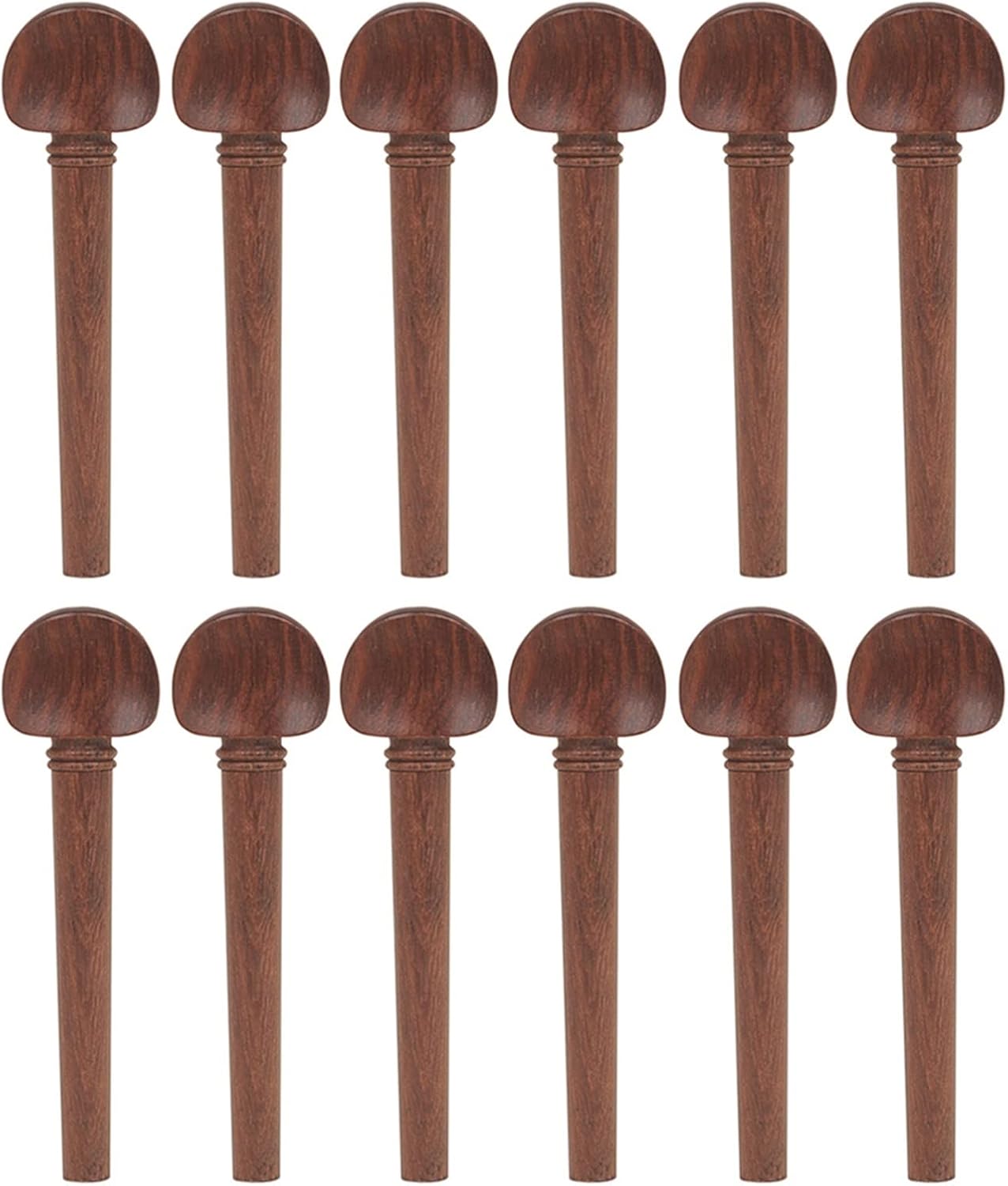 12個/セットペグ弦楽器部品アクセサリーペグ修理ツールチューニングシャフト DIYヴァイオリンアクセサリー