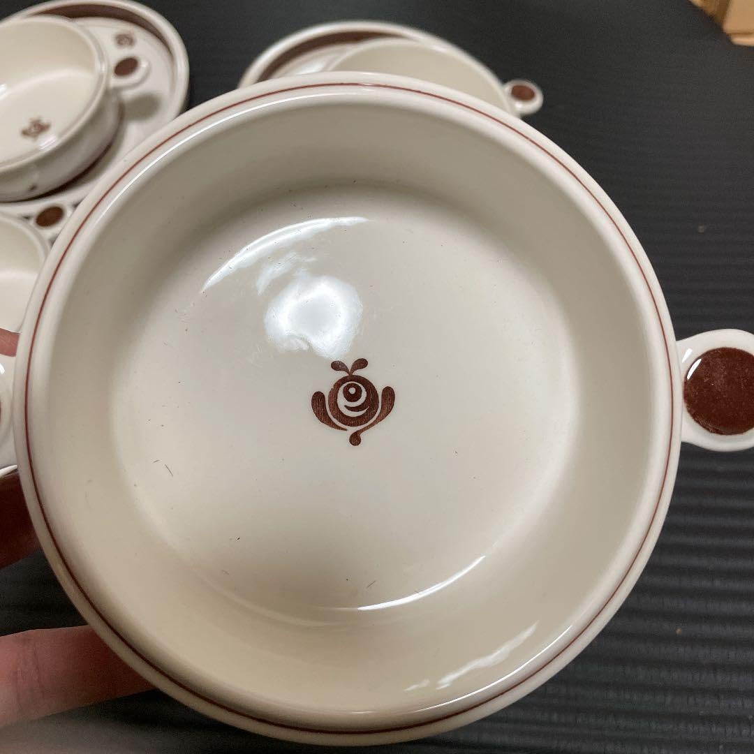 Set of 5, White Glazed Single Handpot Large (10.0 x 7.3 x 2.6 inches (25.5 x 18.5 x 6.7 cm) | Setomonohonpo Gratin Plate, Ceramic, Set