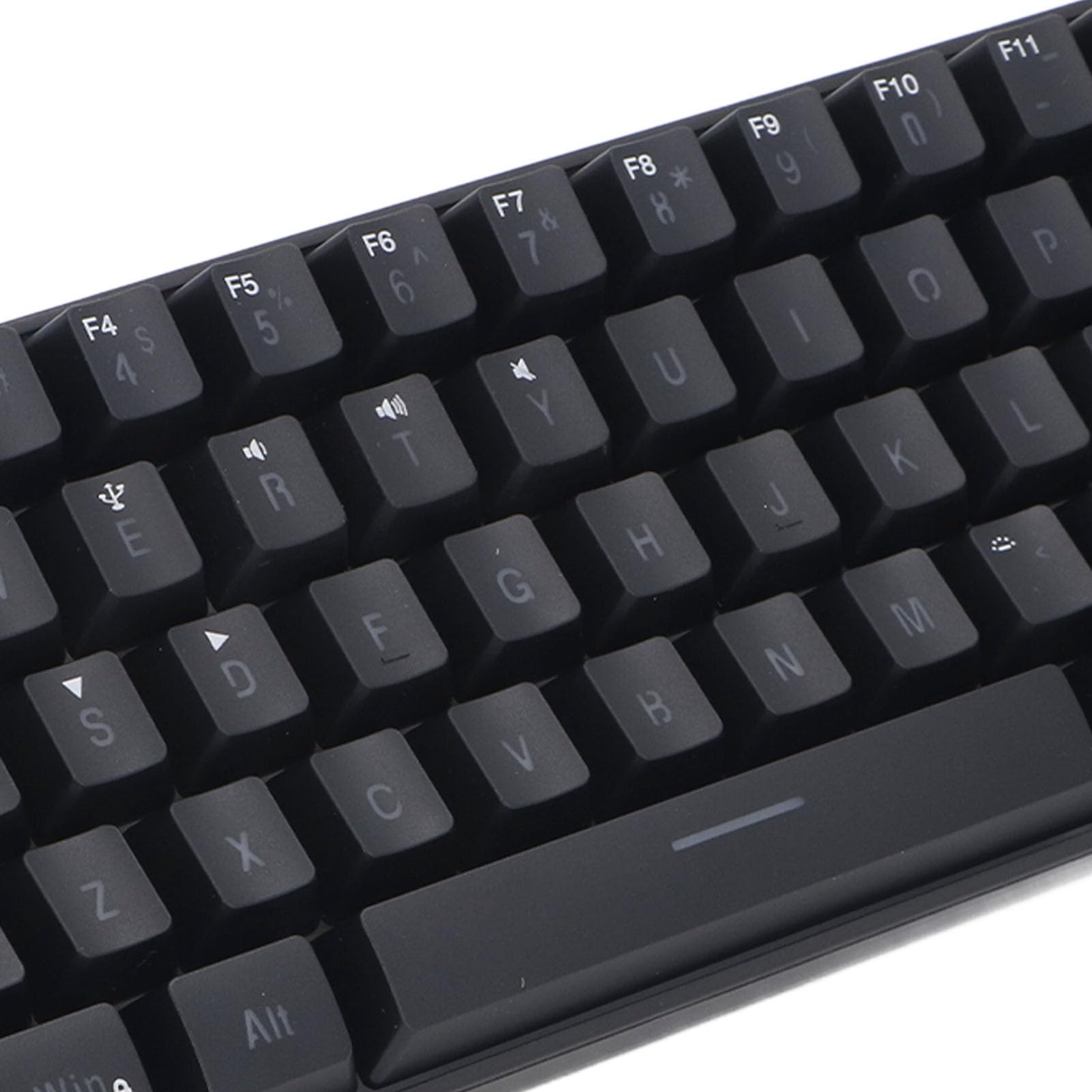 Tastiera da Gioco Al 60%, Teclado Gamer 3 modalità Tastiera Silenziosa 61 Tasti 2.4G Wireless Cablata Tastiera Retroilluminata RGB per Laptop, Telefono, Tablet (BLACK)