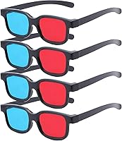 Vista 1 de Gafas 3D rojo-azul, gafas de visión 3D para ver películas/juegos e imágenes en 3D en formatos rojo-azul, compatibles con monitores de computadora