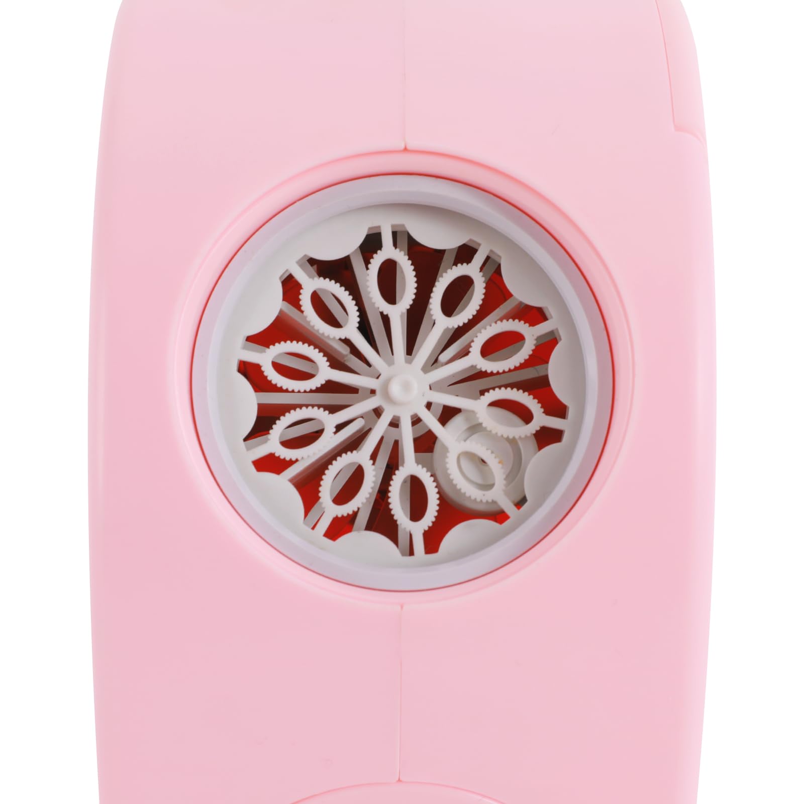 Macchina elettrica per bolle di sapone, portatile, automatica, per bambini, 500 ml, con doppio ugello per matrimoni, feste, senza liquidi (rosa)