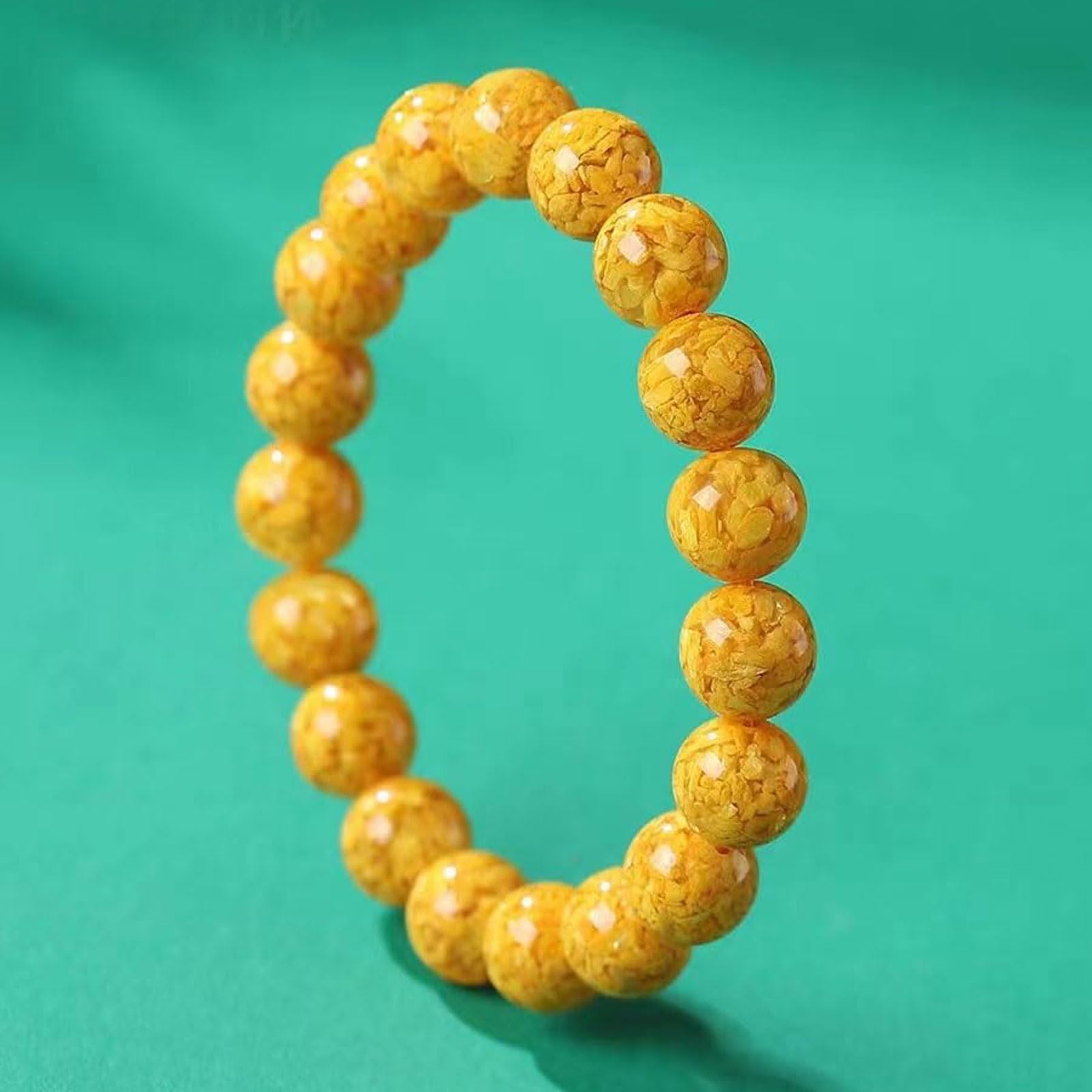 Braccialetto curativo Bracciale cinabro Naturale,Bracciale di Preghiere di guarigione,bracciali di Perline,Bracciale Feng Shui,Bracciale di Perline Elasticizzato con Perline Rotonde Unisex