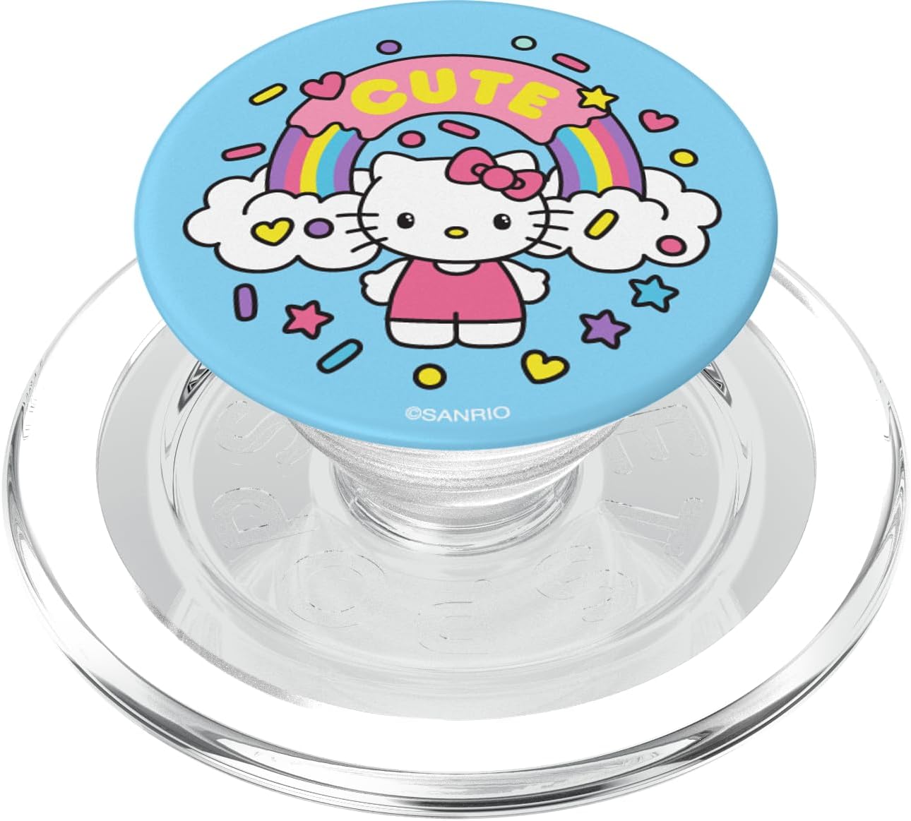 Hello Kitty Rainbow Cute Sprinkles PopSockets MagSafe PopGrip for iPhone