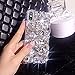 Guppy for iPhone Xs/iPhone X Diamond Case, 3D Handmade Luxury Sparkle Rhinestones Full Crystals Diamond Case Cover(Clear)