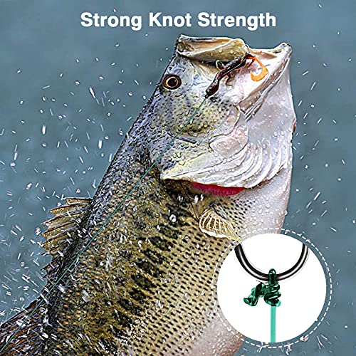 Image of Proberos Super Strong Fishing Line, 100m Diameter 0.52mm 48.7LB Nylon Fishing Accessories, Fishing Soft and Durable (Green, Maximum Pulling Force 22 KG) (Green)