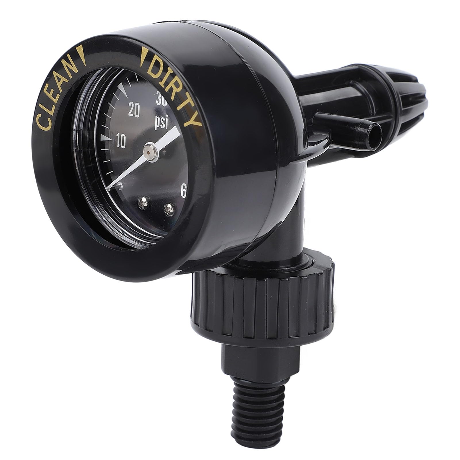 Assemblaggio della valvola di rilascio del manometro dell’aria da 0 a 60 PSI, ricambio per il manometro della pressione del filtro di piscine e spa con filettatura esterna da 1/4"