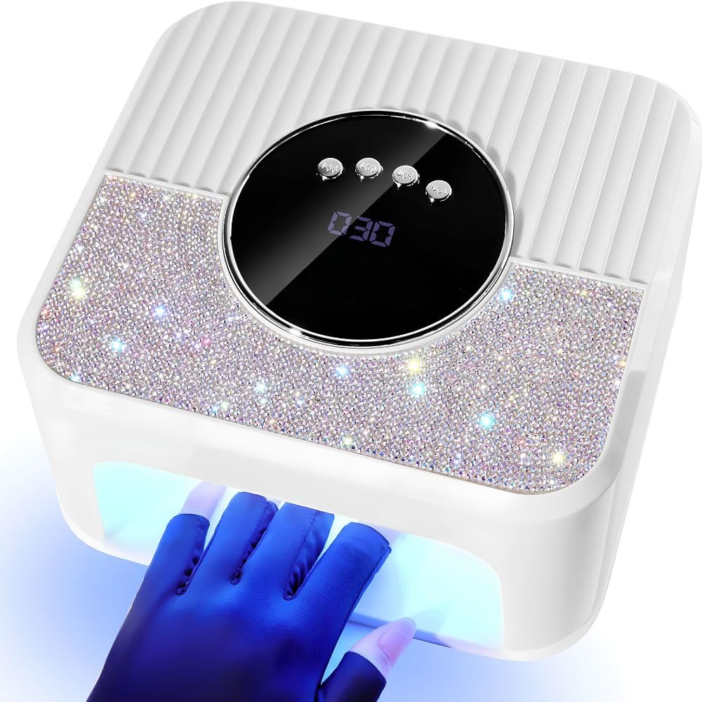 THR3E STROKES Professional Intelligent LED Automatic Sensor LED UV Nail Dryer Nail Curing Nail Art Lamp Manicure Pedicure Tool Gel Based Nail Polish for All Kind of Nail Paints (268W L5)-image-43