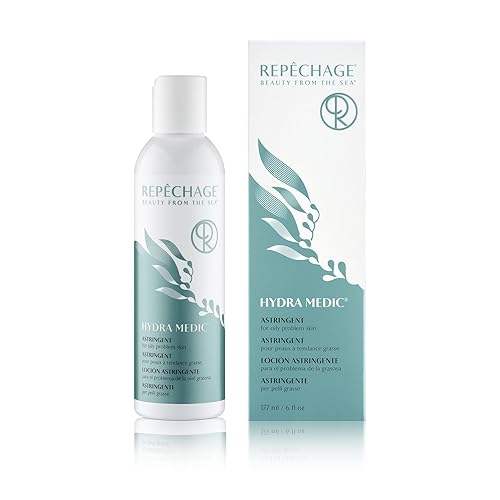 Miniatura 2 de Repechage Hydra Medic Astringent para pieles grasas con problemas, té verde y ácido salicílico BHA tóner minimizador de poros, ayuda a eliminar