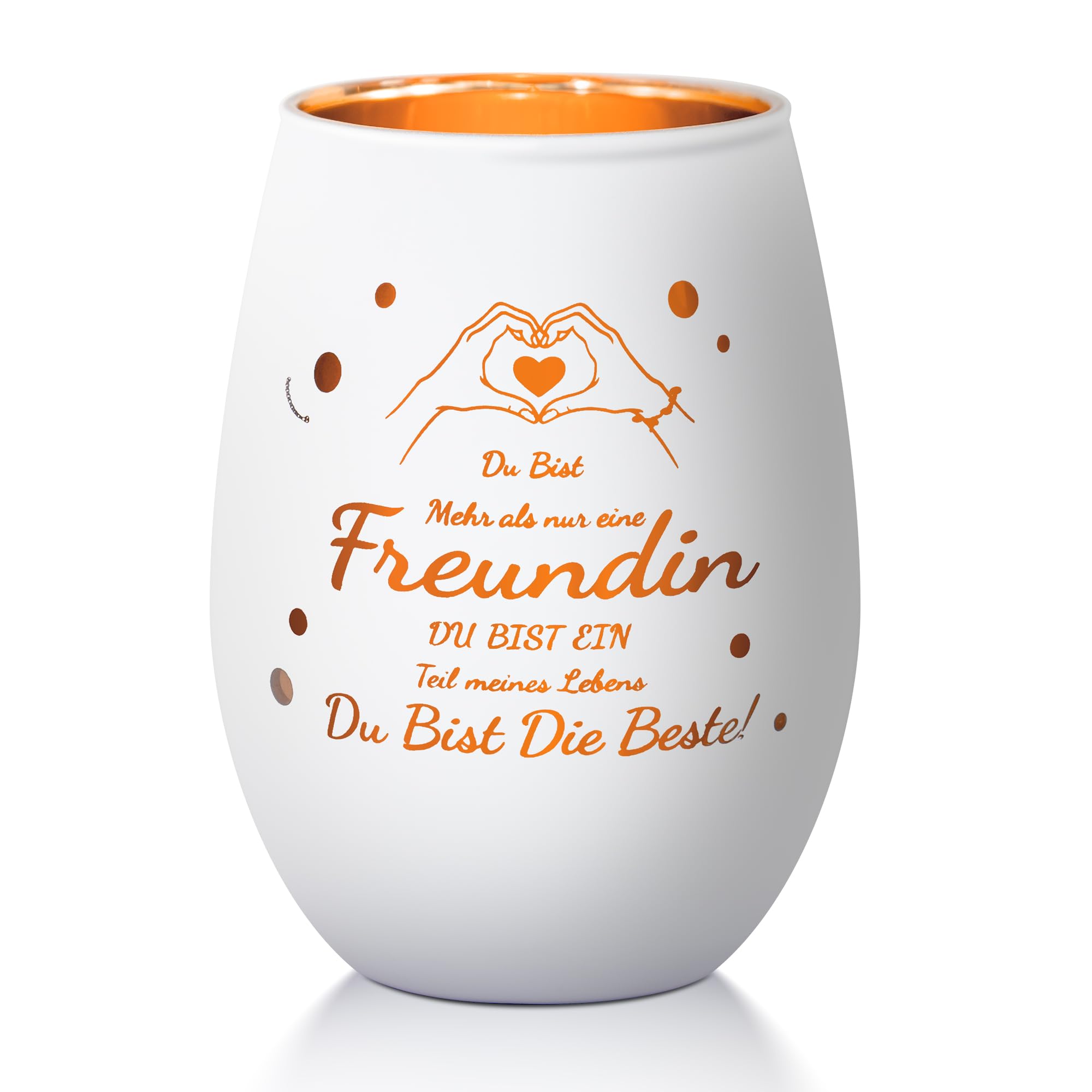OHIYO Geschenke für Freundin, Windlichter mit Gravur, Geschenk Freundin Geburtstag, Beste Freundinnen, Frauen, Lieblingsmensch, Valentins Geschenke
