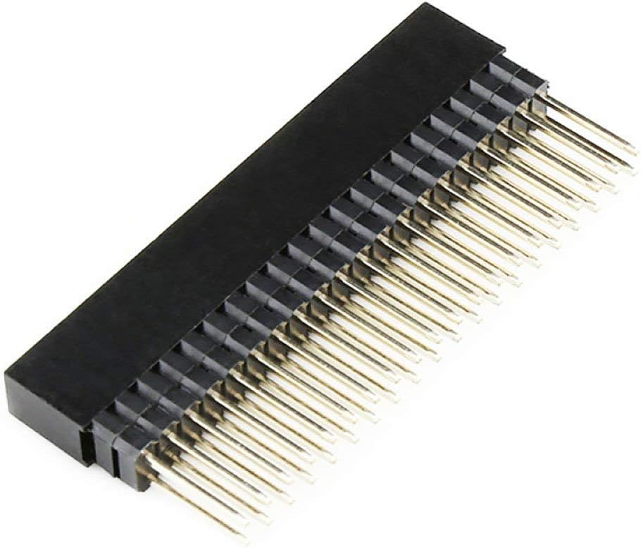 2x20-pin Extra Tall Female Stacking Header 0.1" Compatible with Raspberry Pi A+ Pi Model B+ Pi 2 Pi 3 (Pack of 2)
